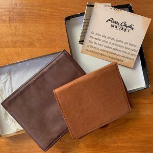 Leather wallet and credit card holder